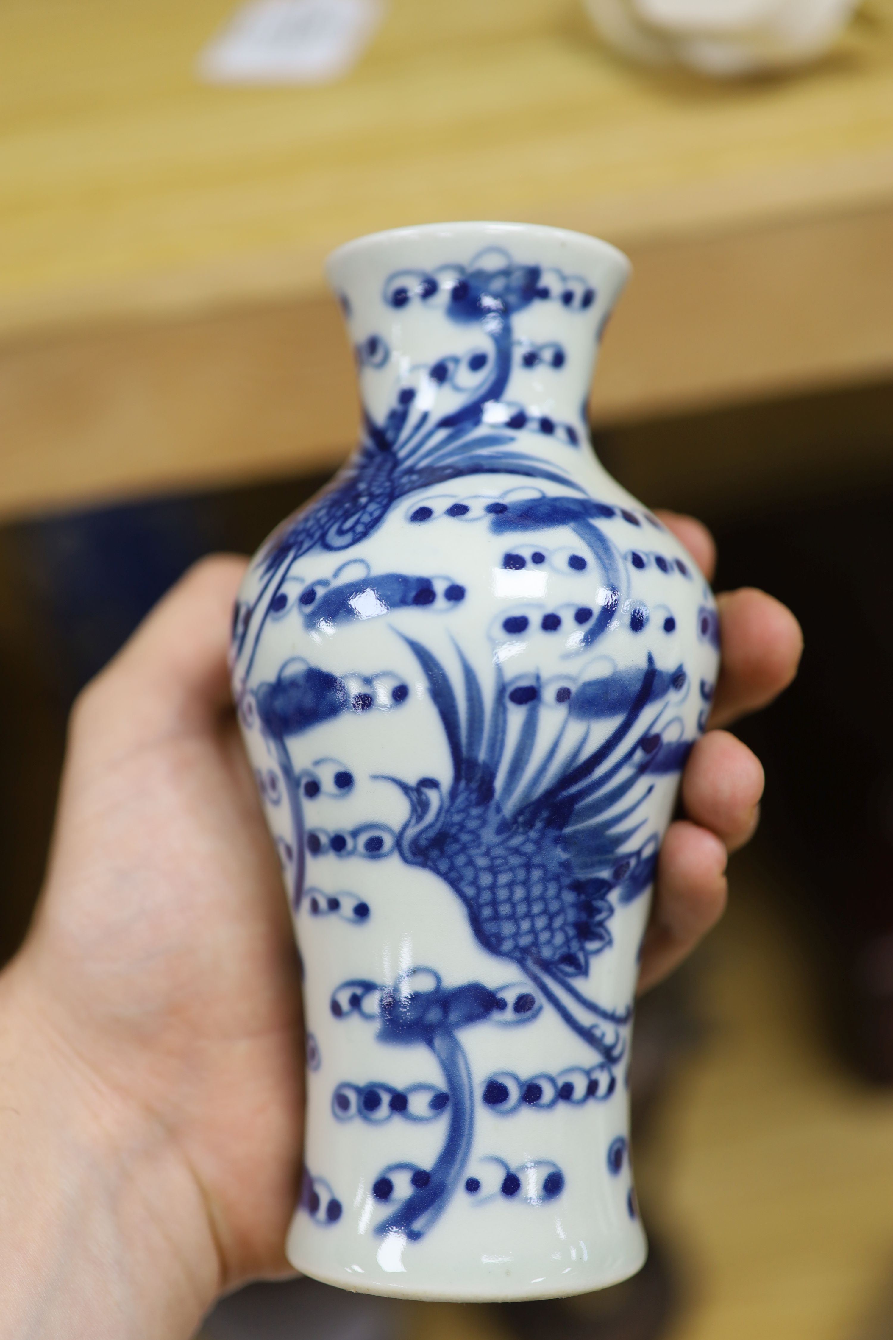 A Chinese export jug together with other Chinese ceramics, tallest 21cm